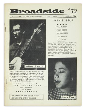 (BLACK PANTHERS.) Issue of Broadside: The National Topical Song Magazine featuring a song for the Lowndes County Black Panther Party.